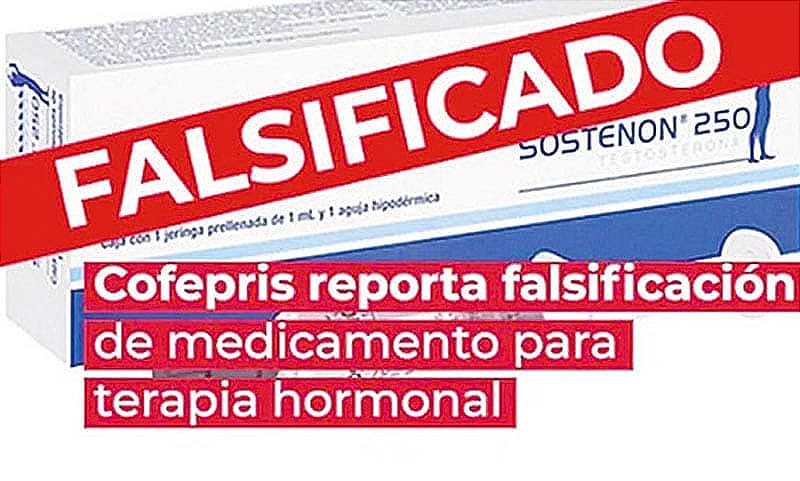 COFEPRIS EMITE ALERTA POR FALSIFICACIÓN DE SOSTENON 250