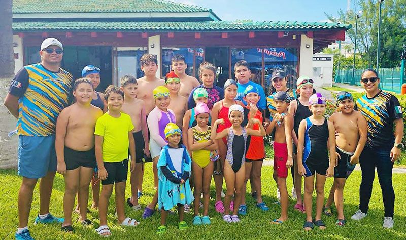 ¡ACUÁTICA TRIRACING! -En el tercer torneo de Villa Rica Swim en el Britania