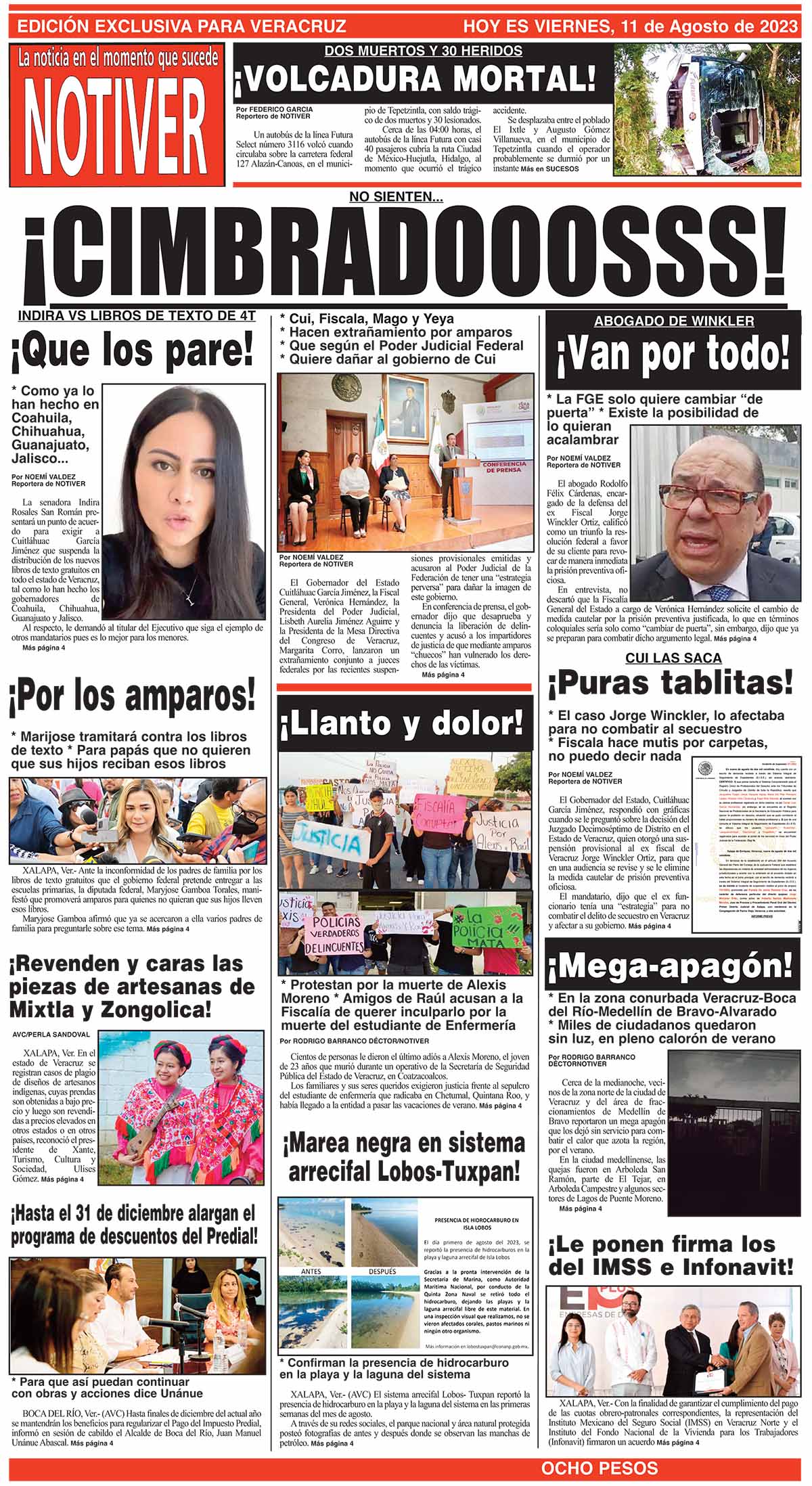 LA PORTADA - VIERNES, 11 AGOSTO DE 2023