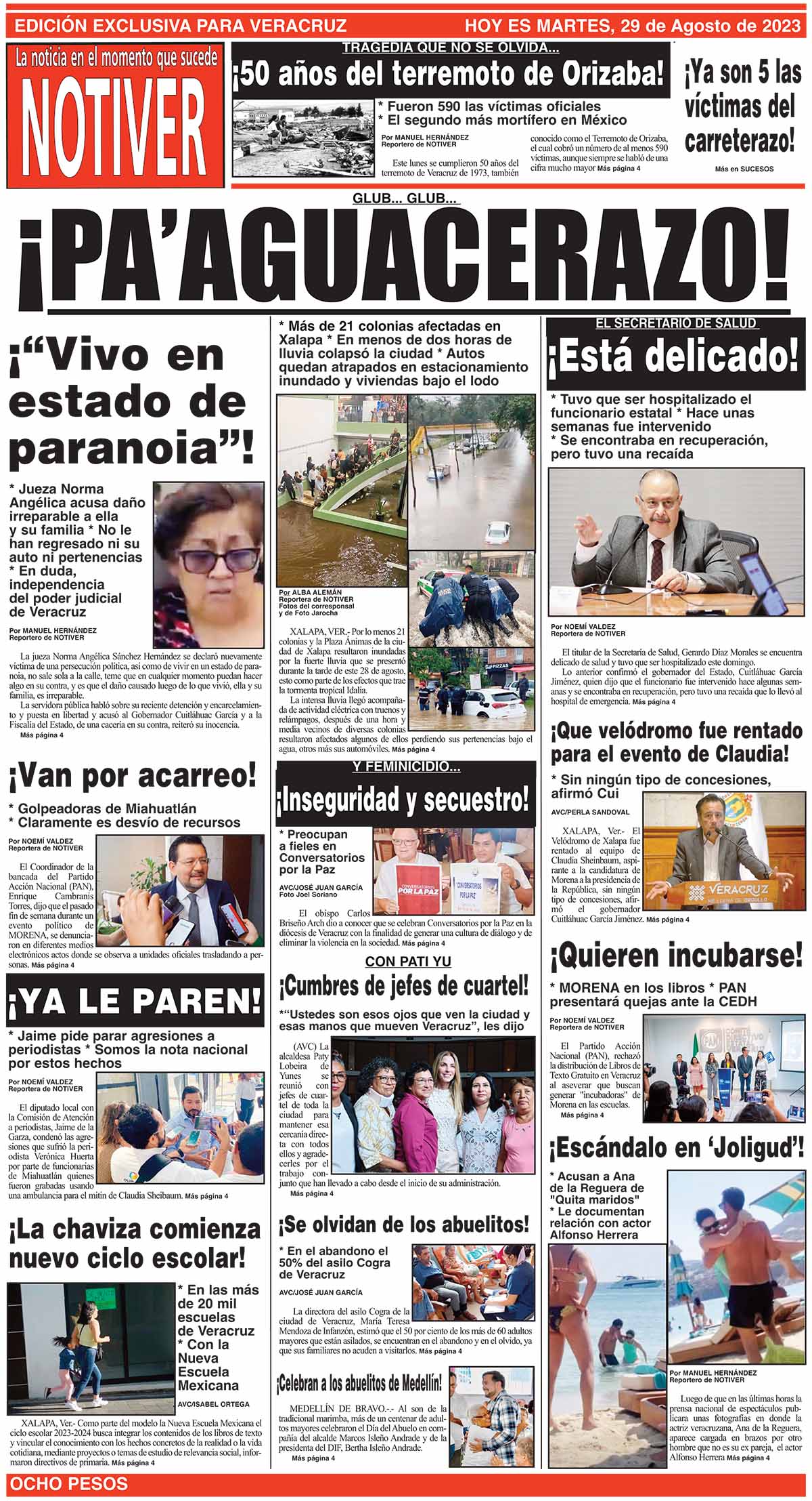 LA PORTADA - MARTES, 29 DE AGOSTO 2023