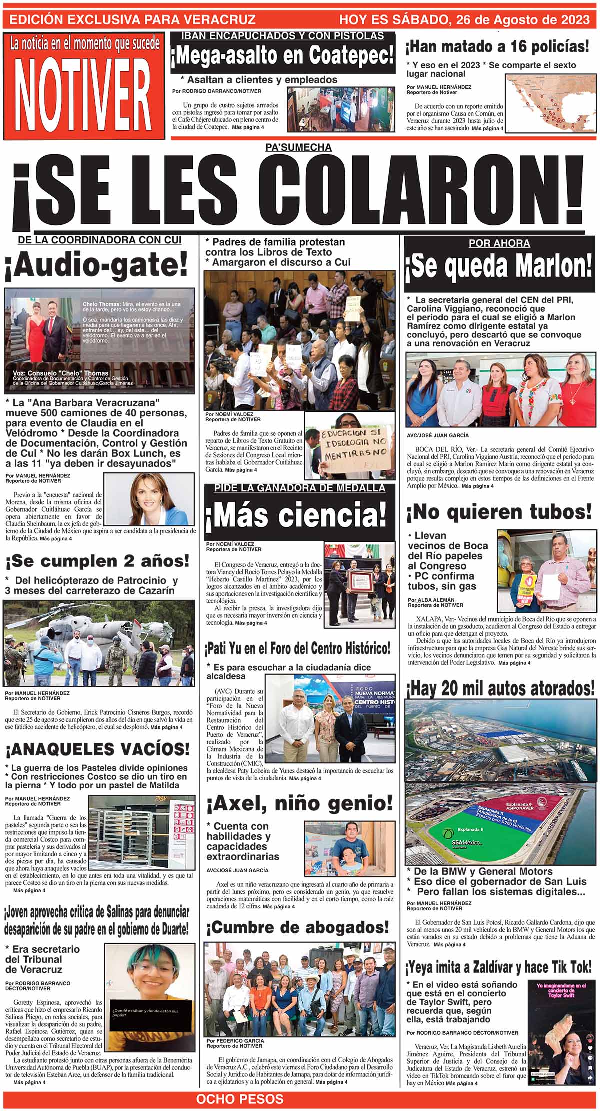 LA PORTADA - SÁBADO, 26 DE AGOSTO 2023