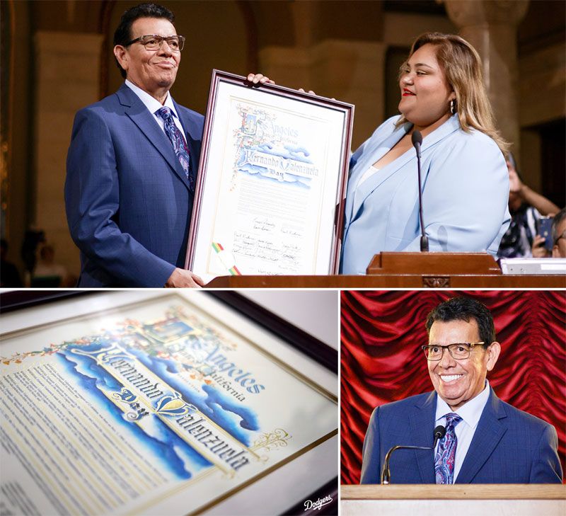 CONMUEVE A FERNANDO VALENZUELA RETIRO DEL 34 EN LOS DODGERS