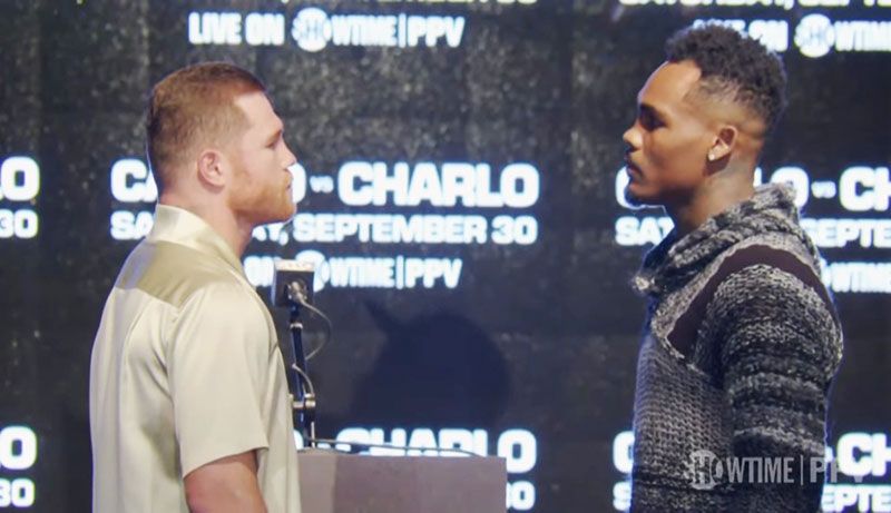 ¡Canelo y Charlo tienen su primer careo previos a su combate!