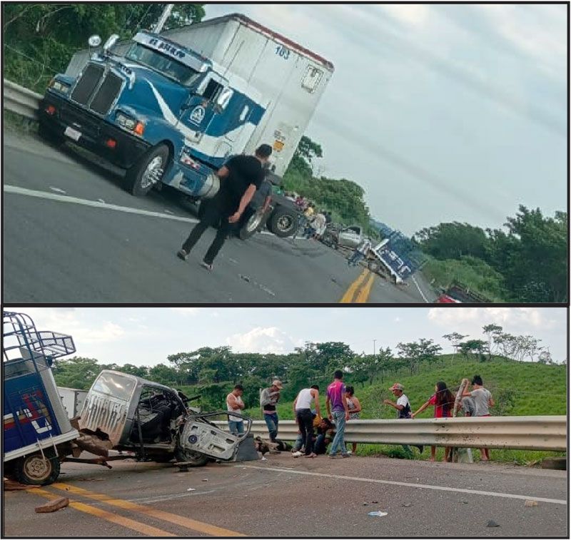 ¡DEJA UN MUERTO CHOQUE EN LA AUTOPISTA!