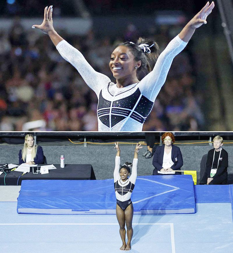 EN SU REGRESO A LA GIMNASIA ¡SIMONE BILES GANA EL US CLASSIC!