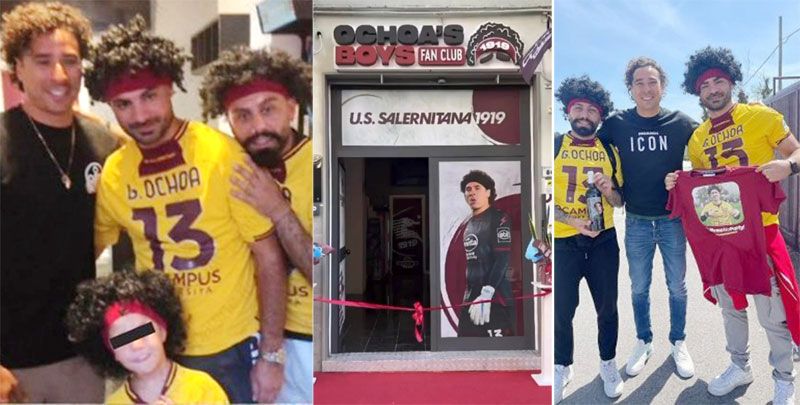 MEMO OCHOA INAUGURA SU CLUB DE FANS EN SALERNO