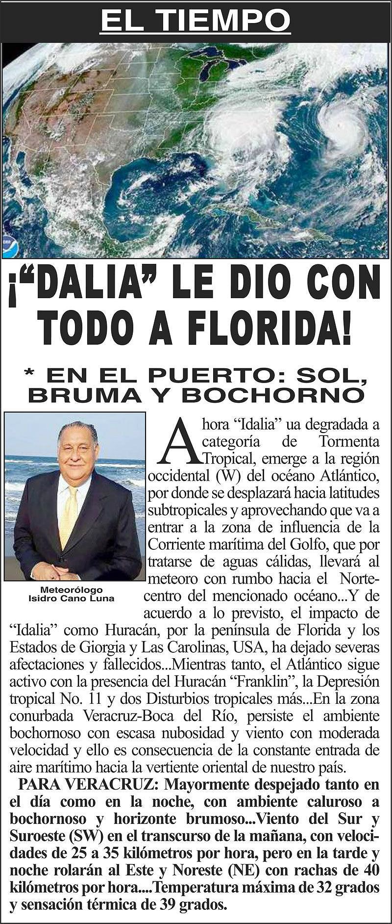 ¡“DALIA” LE DIO CON TODO A FLORIDA!