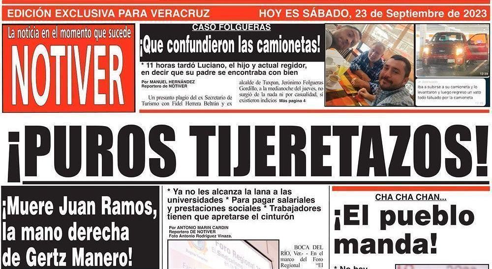 LA PORTADA - SÁBADO, 23 DE SEPTIEMBRE 2023