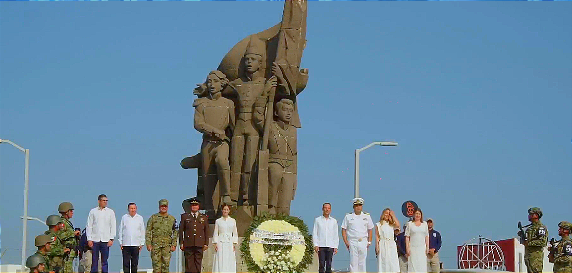 A 176 AÑOS DE LOS NIÑOS HÉROES! -Presentan Honores en el Monumento de Ruiz Cortinez