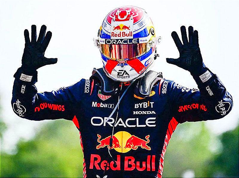 ¡NADIE FRENA A VERSTAPPEN, 10 TRIUNFOS AL HILO EN LA F-1!