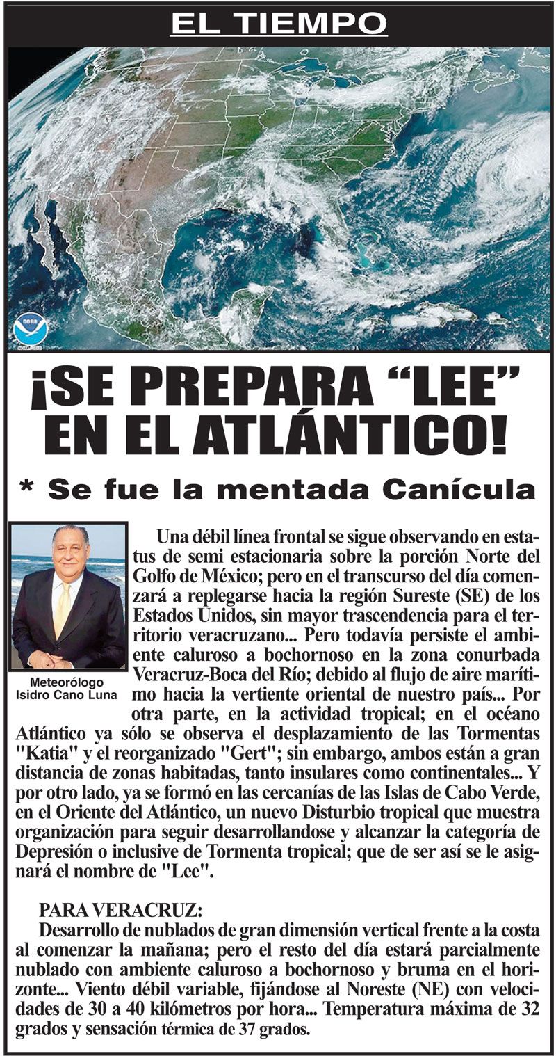 ¡SE PREPARA “LEE” EN EL ATLÁNTICO!