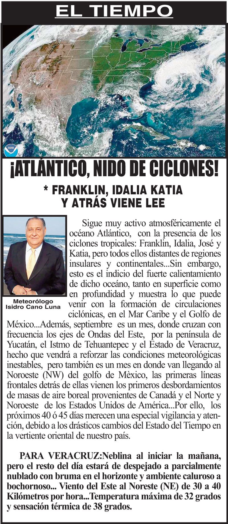 ¡ATLÁNTICO, NIDO DE CICLONES!