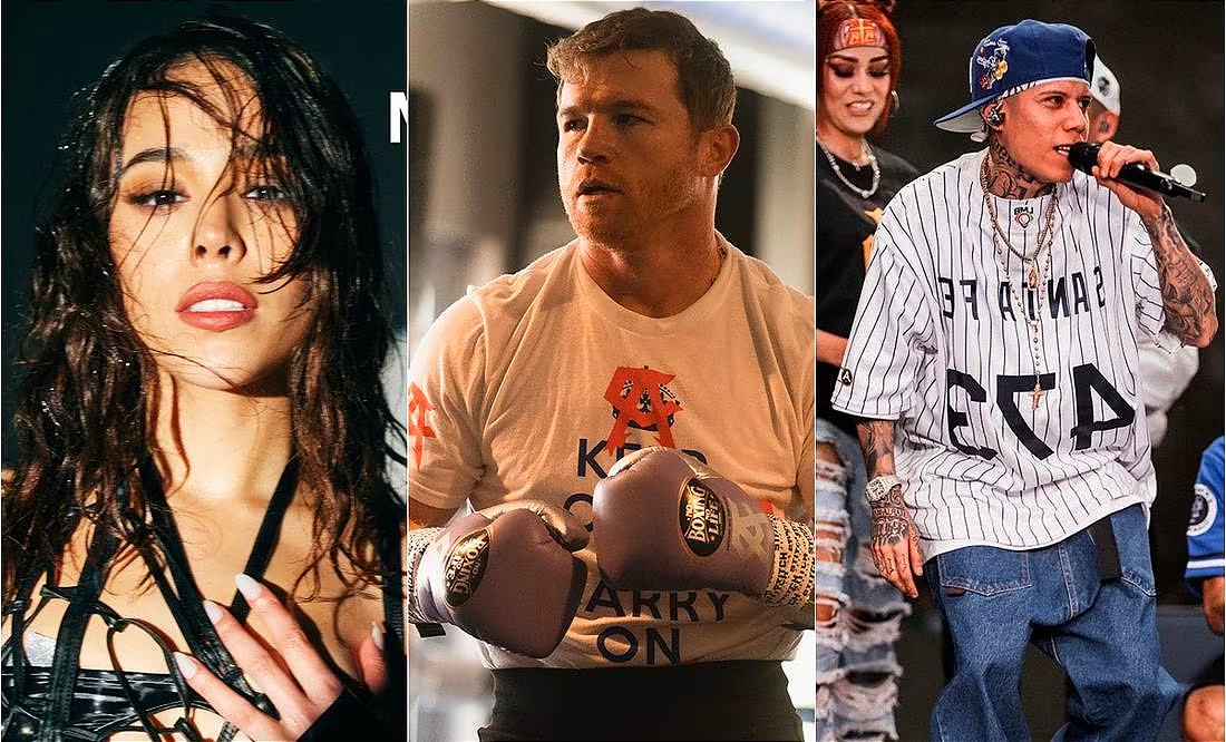 Santa Fe Klan y Danna Paola a la Pelea del Canelo vs Jermell, ¡Danna Paola Cantará el Himno!