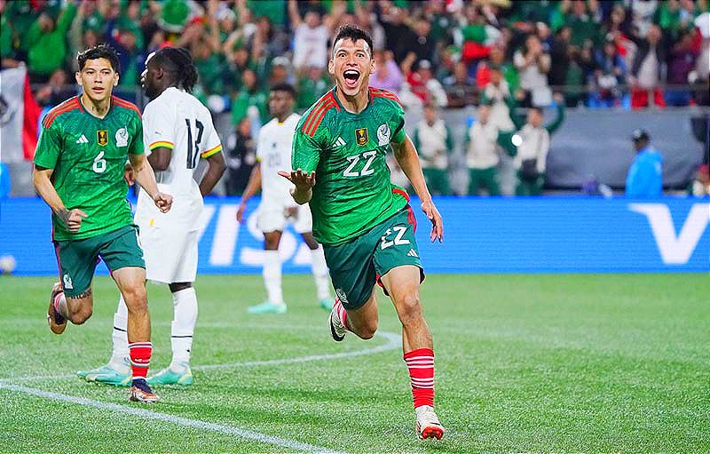 ¡EL TRICOLOR DOMINA A GHANA! -Goles del "Chucky" Lozano y Uriel Antuna