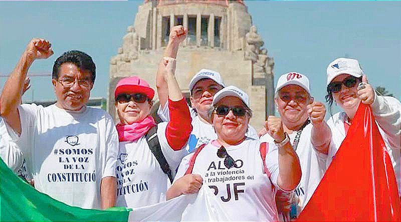 MEGA-MARCHA DE TRABAJADORES DEL PJF... ¡ERAN MÁS  DE 50O MIL!