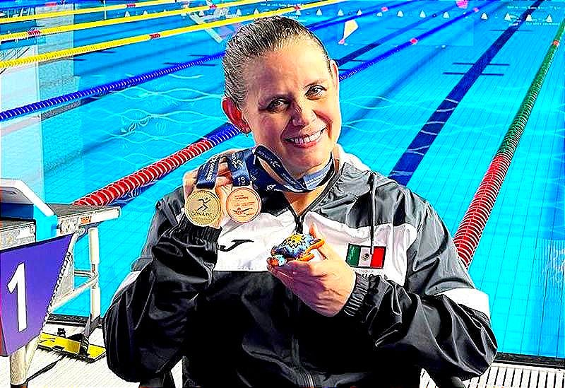 ¡MISILES DE ORO! -De Diego y Nely en la Serie Mundial de Para Natación