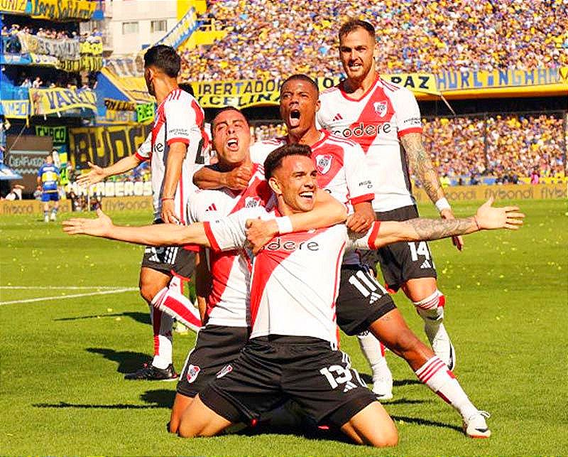 ¡RIVER PLATE SE LLEVA EL SÚPER CLÁSICO ARGENTINO! -LE PEGA 2-0 A BOCA