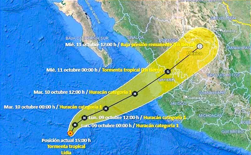 ¡ALERTA POR LOS CICLONES TROPICALES MAX Y LIDIA!