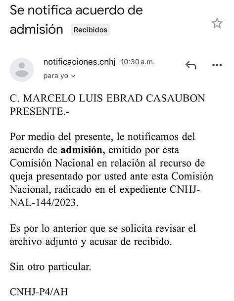 ¡ADMITE MORENA  QUEJA DE "EBRAD"! -Después de 15 Días de Estar Diciéndoles, Ebrard se da por enterado.