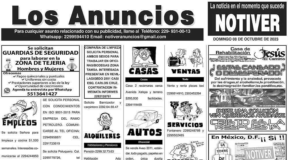 ...LOS ANUNCIOS, AVISOS Y DEMÁS! - DOMINGO, 8 DE OCTUBRE 2023