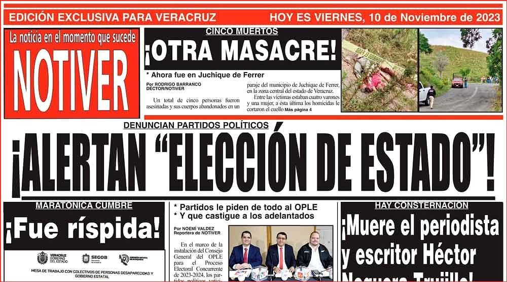 LA PORTADA - VIERNES, 10 DE NOVIEMBRE 2023