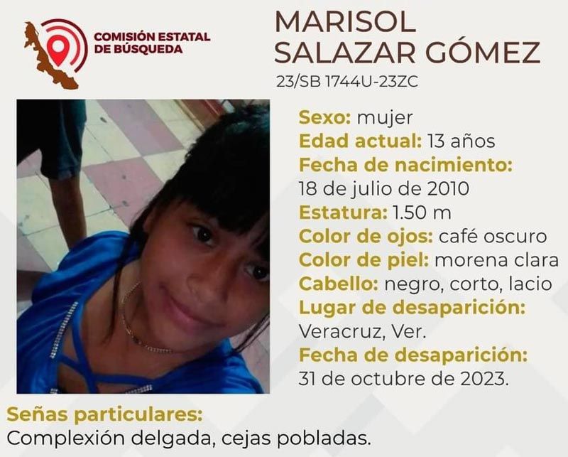 ¡DESAPARECE EN EL PUERTO MARISOL DE 13 AÑOS!