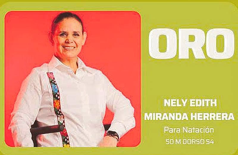 ¡OTRA DORADA DE NELY MIRANDA! -Llegó la Quinta Presea en los Juegos Parapanamericanos de Santiago