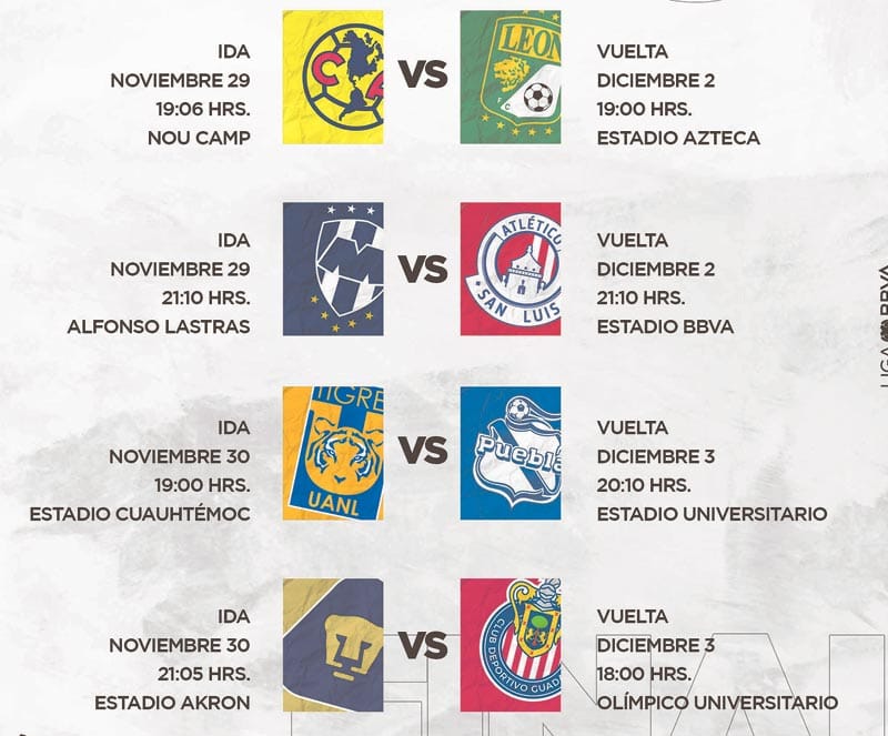 ¡DEFINEN DÍAS Y HORARIOS PARA LA LIGUILLA!