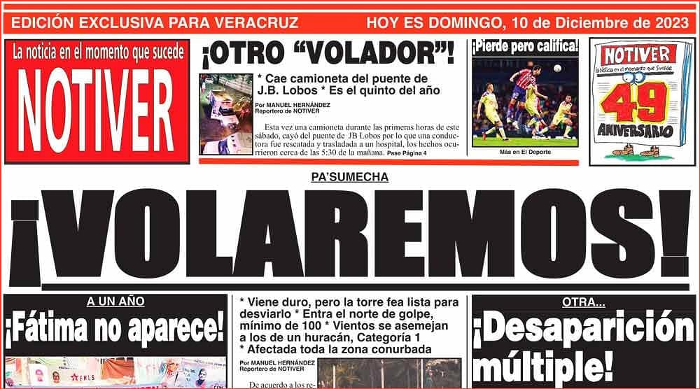 LA PORTADA - DOMINGO 10 DE DICIEMBRE 2023