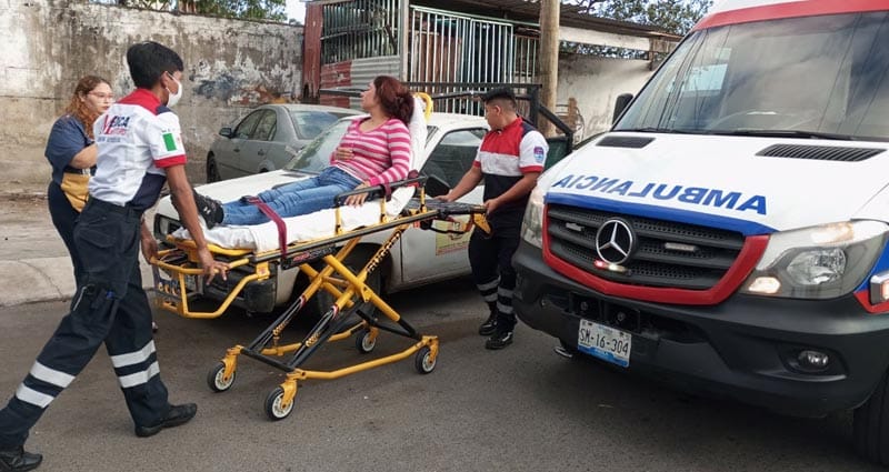 ¡LESIONADA EN UN “TORTAZO”!