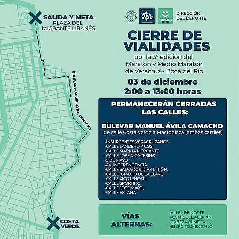 CIERRE DE VIALIDADES ...Así estará hasta las 13 horas.