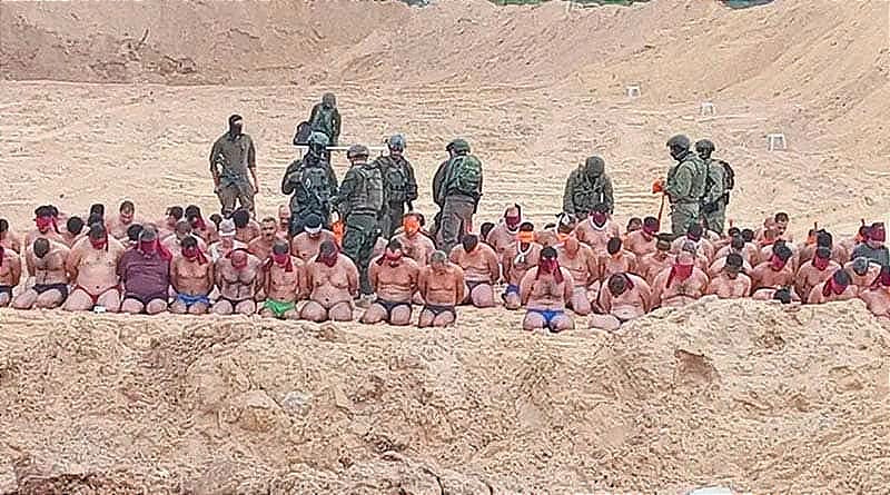 ¡EXHIBEN IMÁGENES DE PALESTINOS SEMIDESNUDOS DETENIDOS POR  SOLDADOS DE ISRAEL! -*“MUY PREOCUPANTES”