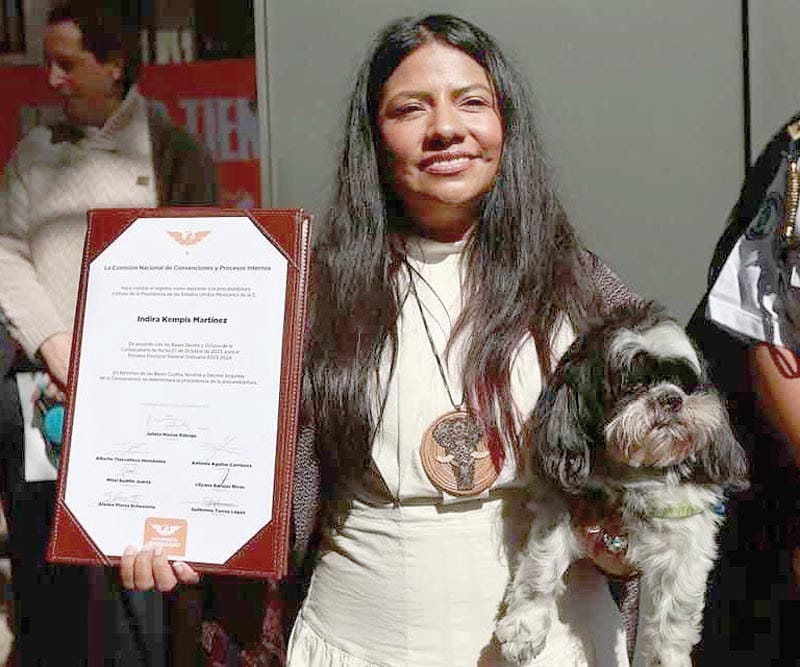 ¡DEJA INDIRA KEMPIS BANCADA DE MC EN SENADO!