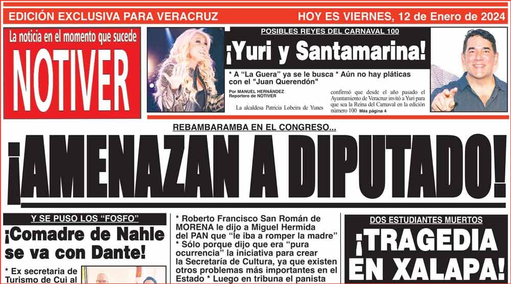 LA PORTADA - VIERNES 12 DE ENERO 2024