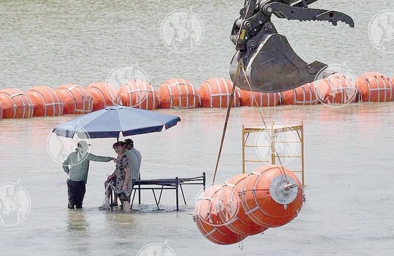 ¡PERMANECERÁ BARRERA FLOTANTE ENTRE TEXAS Y MÉXICO!