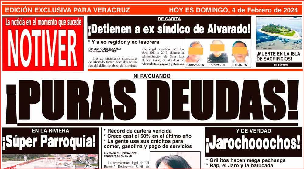 LA PORTADA - DOMINGO 4 DE FEBRERO 2024