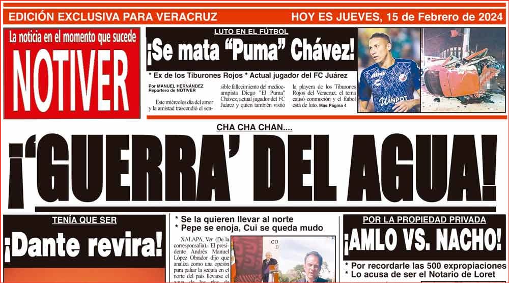 LA PORTADA - JUEVES 15 DE FEBRERO 2024