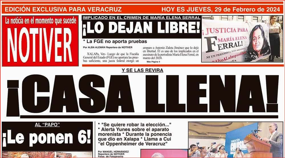 LA PORTADA - JUEVES 29 DE FEBRERO 2024