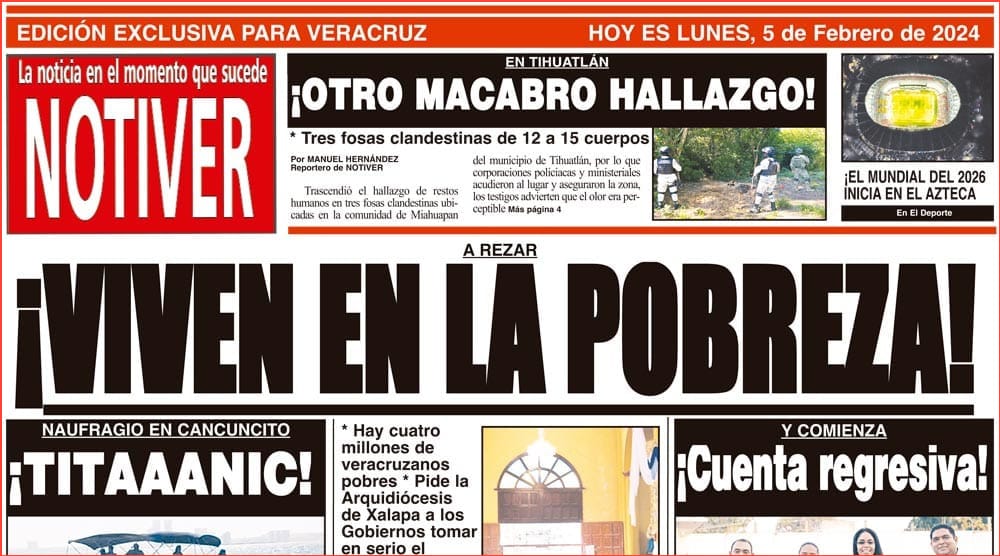 LA PORTADA - LUNES 5 DE FEBRERO 2024