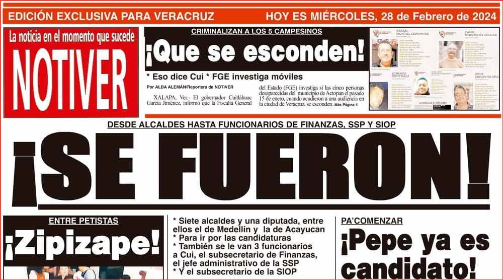 LA PORTADA - MIÉRCOLES 28 DE FEBRERO 2024