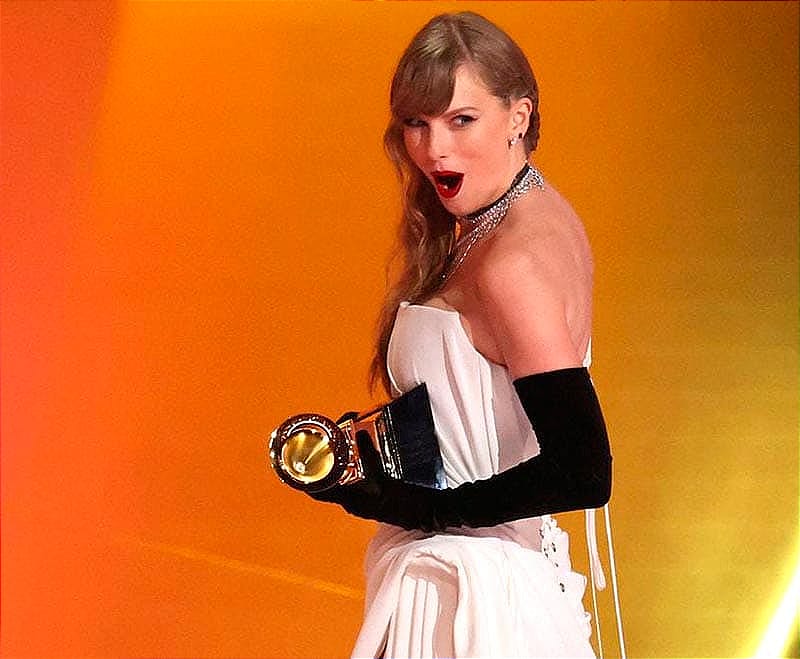 ¡PURO SHOW EN LOS GRAMMY! -* Taylor Swift logra su cuarto galardón por mejor album del año  * La paisana Natalia LaFourcade se lleva el mejor álbum rock latino  * Hasta detienen al rapero Mike que ganó tres premios Grammys