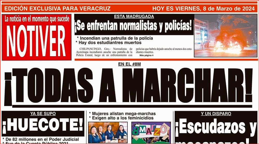 LA PORTADA - VIERNES 8 DE MARZO 2024