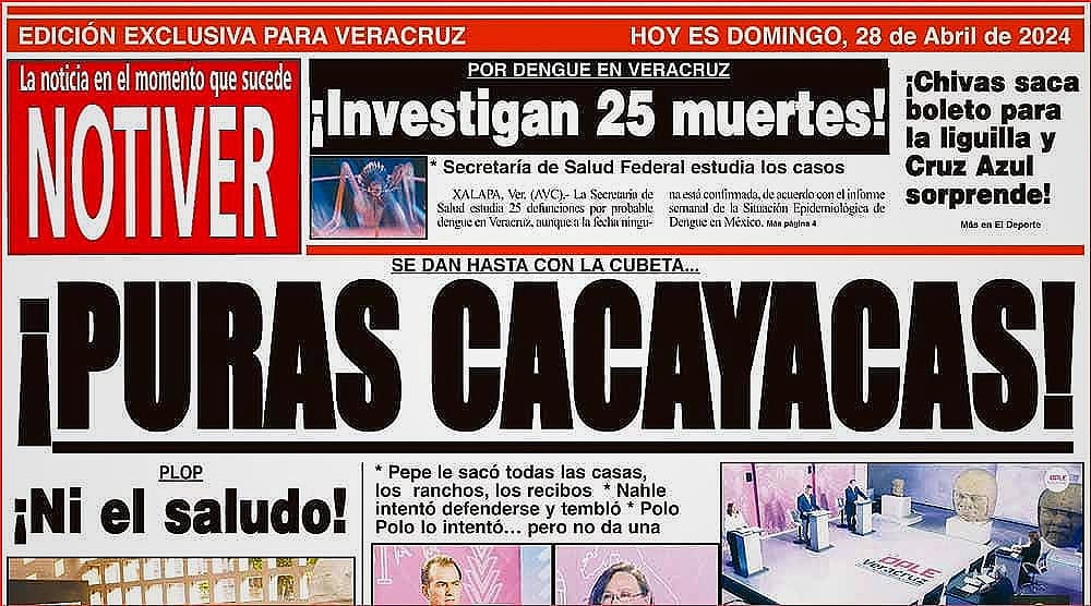 LA PORTADA - DOMINGO 28 DE ABRIL 2024