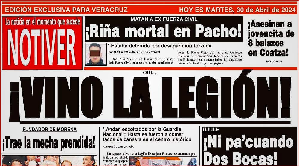 LA PORTADA - MARTES 30 DE ABRIL 2024