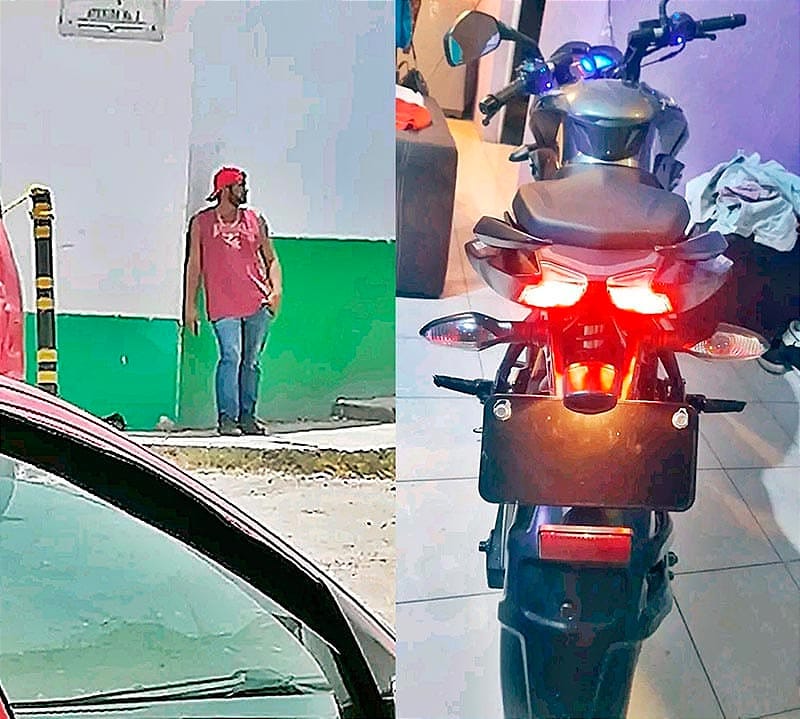 ¡FUE POR SU NIETO Y LE ROBAN LA MOTO!