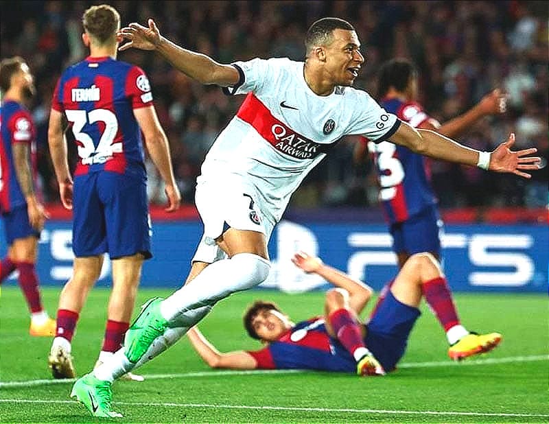 ¡MBAPPÉ FINIQUITA PASE DE PSG, DEJAN FUERA AL BARCELONA, 5-4!