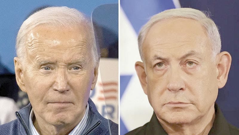 ¡BIDEN PIDE A NETANYAHU  CESE AL FUEGO!