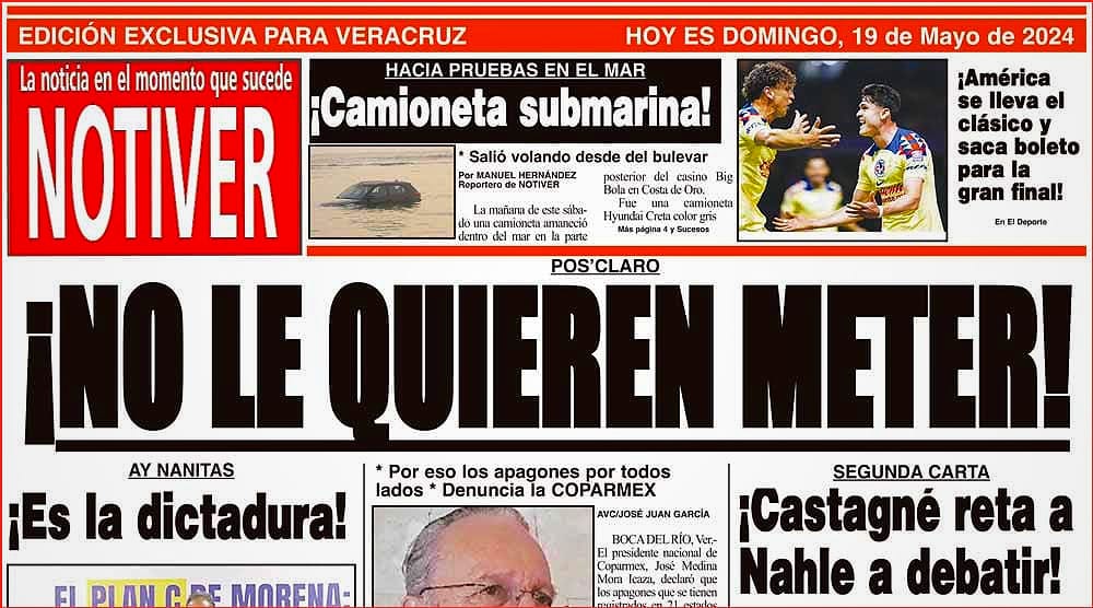 LA PORTADA - DOMINGO 19 DE MAYO 2024