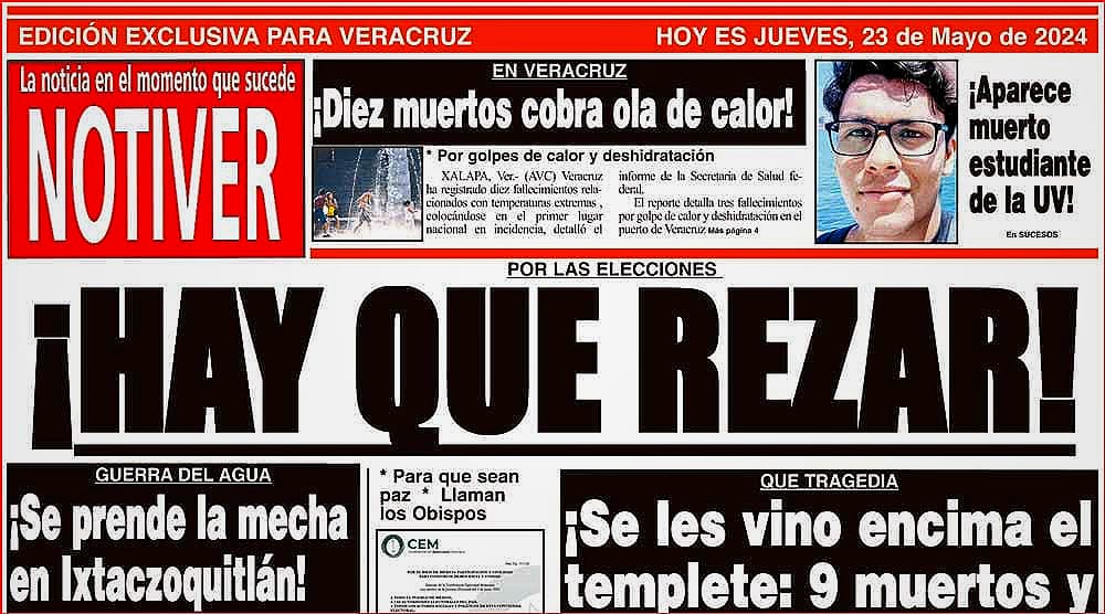 LA PORTADA - JUEVES 23 DE MAYO 2024