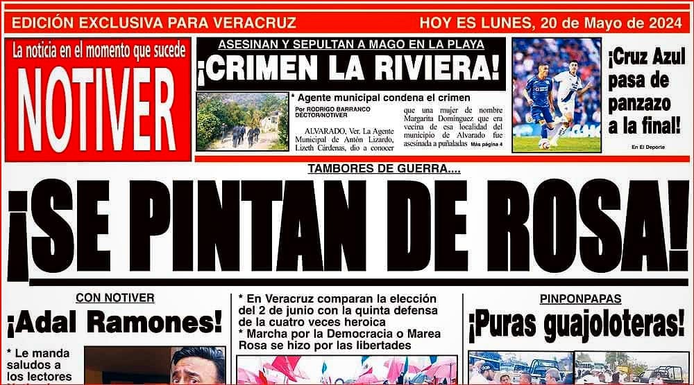 LA PORTADA - LUNES 20 DE MAYO 2024